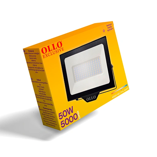 LED Moisture-resistant outdoor floodlight 50W, 5000Lm, 4000K, IP65